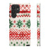 Watercolor Study of Christmas Patterns - Impact Resistant Phone Case Samsung Galaxy S22 Ultra Matte